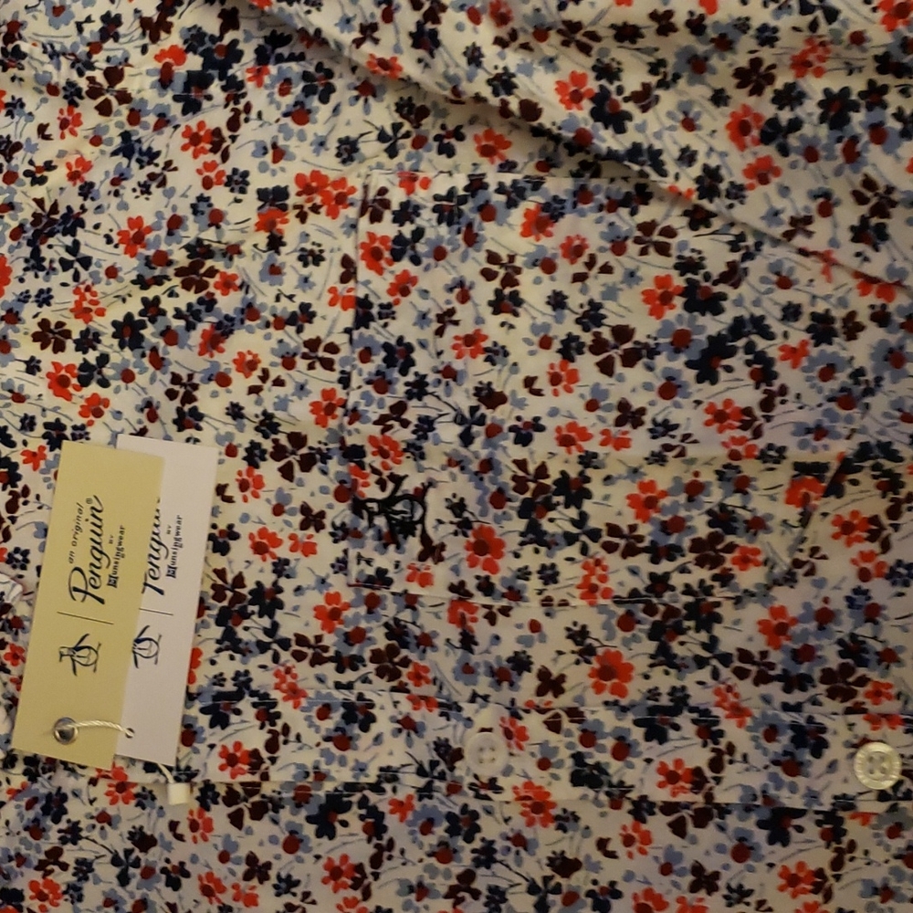 Original Penguin Floral Flower Dress Shirt - Picture 4 of 5